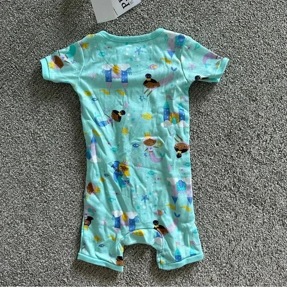 The Children’s Place Mermaid Snug Fit Cotton One Piece Pajamas 9-12 Months - Picture 3 of 4